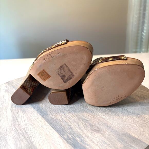 Alexandre Birman Exotic Crocodile Print Open Toe Platform Sandals US Size 9 - Picture 13 of 13